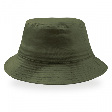 Cappello verde oliva da personalizzare, 100% cotone Bucket Cotton