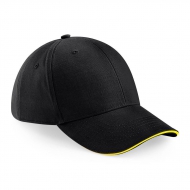 Cappellino nero/giallo da personalizzare Atheisure 6 panel