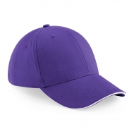 Cappellino viola/bianco da personalizzare Atheisure 6 panel