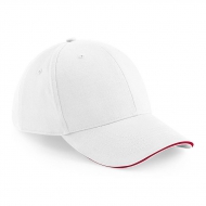Cappellino bianco/rosso da personalizzare Atheisure 6 panel