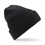 Cuffia nera in maglia doppio strato da personalizzare Heritage Beanie