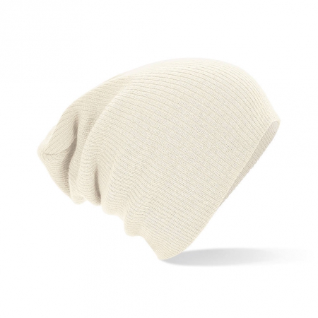 Cappello bianco sporco da personalizzare, 100% Acri. Soft-feel Slouch Beanie