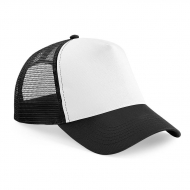 Cappellino 5 pannelli da personalizzare black/white Snapback Trucker