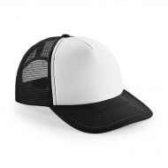 Cappello unisex nero/bianco a 5 pannelli da personalizzare Vintage Snapback Trucker