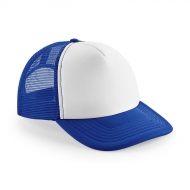 Cappello unisex blu royal/bianco a 5 pannelli da personalizzare Vintage Snapback Trucker
