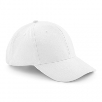 Cappello bianco da personalizzare, chiusura con occhiello satinato Heavy Brushed Cotton Cap