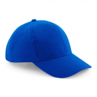 Cappello blu royal da personalizzare, chiusura con occhiello satinato Heavy Brushed Cotton Cap