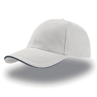 Cappello bianco da personalizzare, 100% cotone in twill pesante Liberty Sandwich