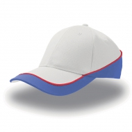 Cappellino bianco/blu royal da personalizzare Racing