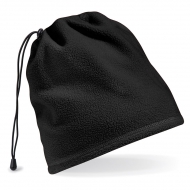 Scaldacollo unisex nero in tessuto termico da personalizzare Suprafleece Snood/Hat combo
