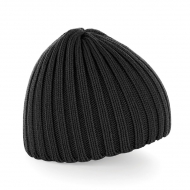 Cappello nero da personalizzare, 100% Acri. Soft-feel Chunky Knit Beanie