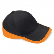 Cappello blu nero/arancione da personalizzare, 100% Cot.twill Teamwear Competition Cap