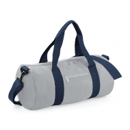 Borsone tubolare grigio chiaro/french navy con tracolla e manici da personalizzare Original Barrel Bag