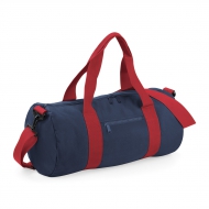 Borsone tubolare french navy/rosso con tracolla e manici da personalizzare Original Barrel Bag