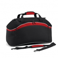 Borsone nero/rosso/bianco con tasche laterali da personalizzare Teamwear Holdall