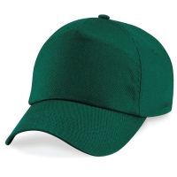 Cappellino verde da personalizzare, 5 pannelli chiusura con velcro a strappo Original