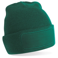 Cappello verde da personalizzare, rettangolo su fronte adatto per ricamo Berretta