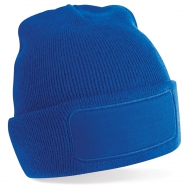 Cappello blu royal da personalizzare, rettangolo su fronte adatto per ricamo Berretta