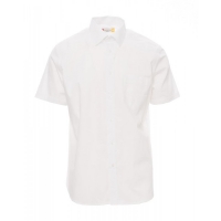 Camicia uomo bianca a manica corta e colletto modello italiano da personalizzare Spring