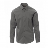 Camicia uomo elasticizzata steel grey da personalizzare con colletto modello italiano Image