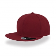 Cappello burgundy a 6 pannelli visiera piatta da personalizzare Snap Back
