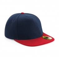 Cappello french navy/rosso 5 pannelli con visiera piatta e sotto visiera verde da personalizzare Original Flat Peak Snapback