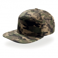 Cappello camouflage/kaki a 5 pannelli visiera piatta da personalizzare Deck