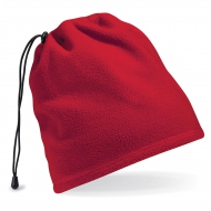 Scaldacollo unisex rosso in tessuto termico da personalizzare Suprafleece Snood/Hat combo