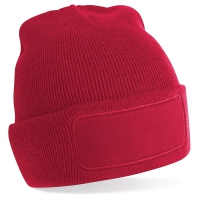 Cappello rosso da personalizzare, rettangolo su fronte adatto per ricamo Berretta