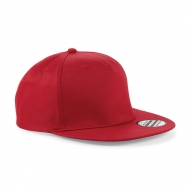 Cappellino Rap rosso da personalizzare, 5 pannelli, retro con regolazione snap-tab