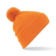 Cuffia arancione in maglia a doppio strato da personalizzare Original Pom Pom Beanie