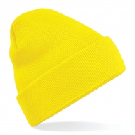 Cuffia gialla in maglia doppio strato da personalizzare Original Cuffed Beanie