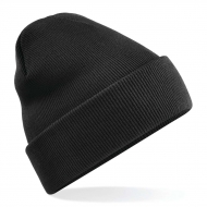 Cuffia nera in maglia doppio strato da personalizzare Original Cuffed Beanie