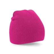 Cuffia fucsia in maglia a doppio strato da personalizzare Original Pull-On Beanie