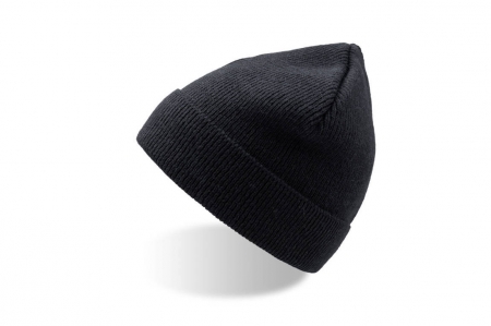 Cuffia nera con risvolto e tessuto a maglia da personalizzare Dolomiti
