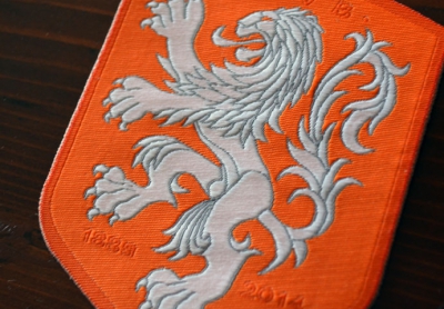 Etichetta tessuta dello stemma Nazionale olandese