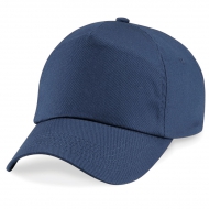Cappellino blu navy da personalizzare, 5 pannelli chiusura con velcro a strappo Original