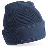 Cappello blu navy da personalizzare, rettangolo su fronte adatto per ricamo Berretta