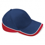 Cappello blu navy/rosso/bianco da personalizzare,100% Cot.twill Teamwear Competition Cap