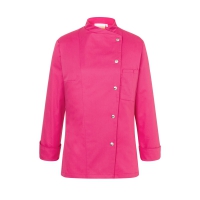 Giacca Chef da donna rosa a 5 bottoni da personalizzare Ladies' Chef Jacket Larissa