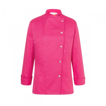 Giacca Chef da donna rosa a 5 bottoni da personalizzare Ladies' Chef Jacket Larissa
