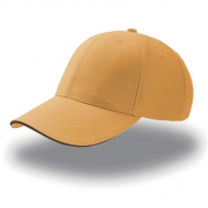 Cappello giallo/blu navy da personalizzare, con inserto a contrasto Sport Sandwich