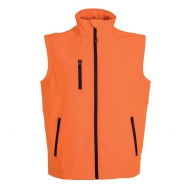 Gilet unisex in Soft Shell a due strati impermeabile Tarvisio Arancione