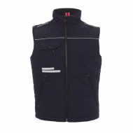 Gilet unisex blu navy da personalizzare con zip lunga in plastica Azua 2.0