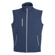 Gilet unisex in Soft Shell a due strati impermeabile Tarvisio Blu Navy
