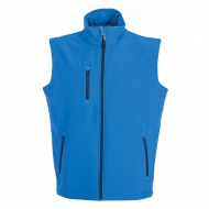 Gilet unisex in Soft Shell a due strati impermeabile Tarvisio Blu Royal