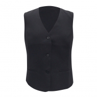 Gilet donna nero con tasche laterali da personalizzare Men's Waistcoat Basic