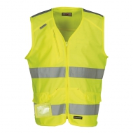 Gilet Work alta visibilità giallo da personalizzare, con bande 3M Expert