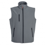 Gilet unisex in Soft Shell a due strati impermeabile Tarvisio Grigio