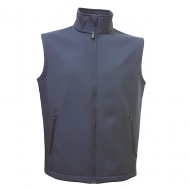 Gilet unisex in Soft Shell a due strati impermeabile Santander Blu Navy